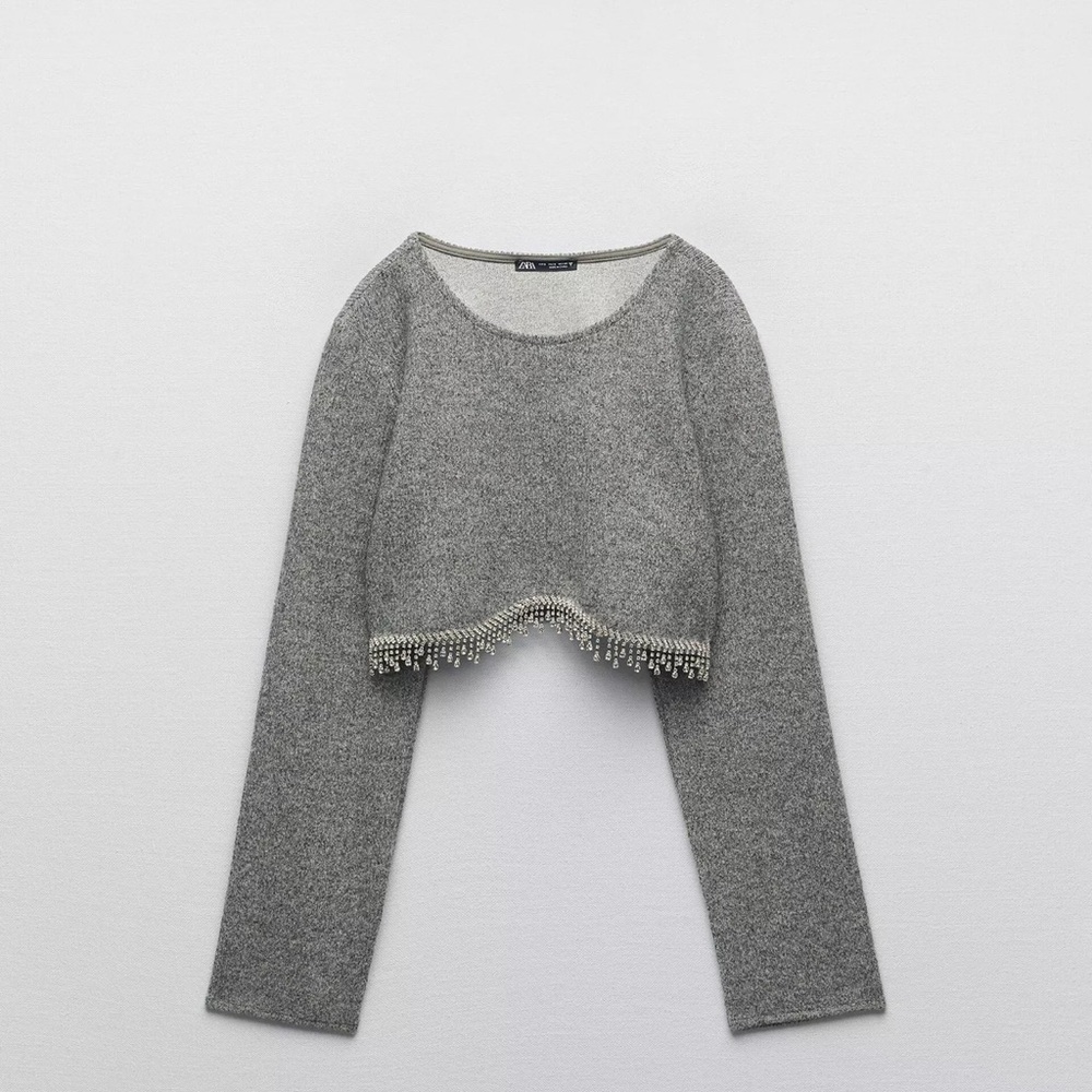 Zara jewel soft sweatshirt